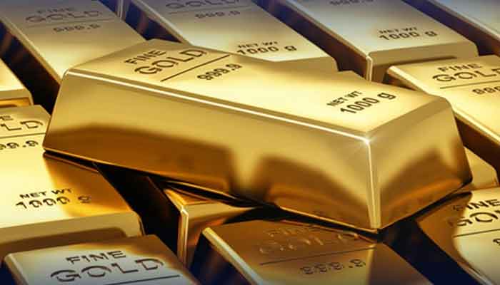 عالمی صرافہ بازار میں سونےکا بھاؤ 3 ڈالر اضافے سے 2023 ڈالر فی اونس ہے۔ فوٹو فائل