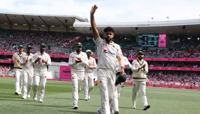 عامر جمال نے آسٹریلیا کیخلاف پہلی اننگز میں 6 کھلاڑیوں کو آؤٹ کیا۔ فوٹو کرک انفو