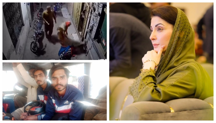 ویڈیو میں خاتون کے محلے والوں کو بھی فوراً آتے دیکھا گیا، بعدازاں انہیں اسپتال لے جایا گیا__فوٹو: اسکرین گریب