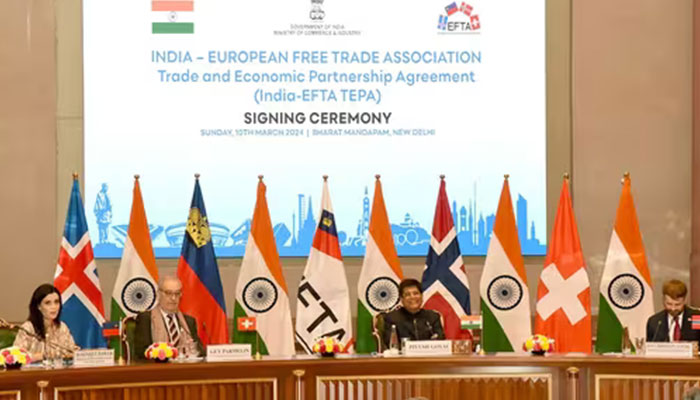 ایسے معاہدے کیلئے برطانیہ سے مذاکرات آخری مرحلے میں ہیں جبکہ آسٹریلیا اور متحدہ عرب امارات کے ساتھ بھی تجارتی معاہدے کیے ہیں: بھارتی حکام— فوٹو: اے ایف پی