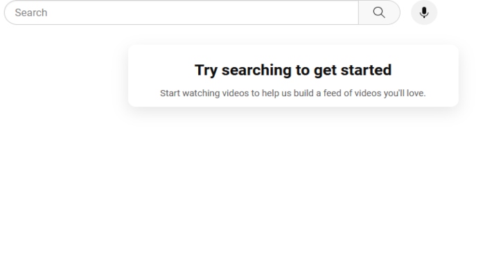 یوٹیوب کا بلینک پیج ایسا ہوگا / اسکرین شاٹ