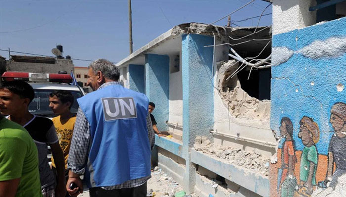 حملے میں اقوام متحدہ کے ایک کارکن سمیت مزید چار افراد ہلاک ہوئے ہیں: فلسطینی محکمہ صحت— فوٹو: انٹرنیٹ
