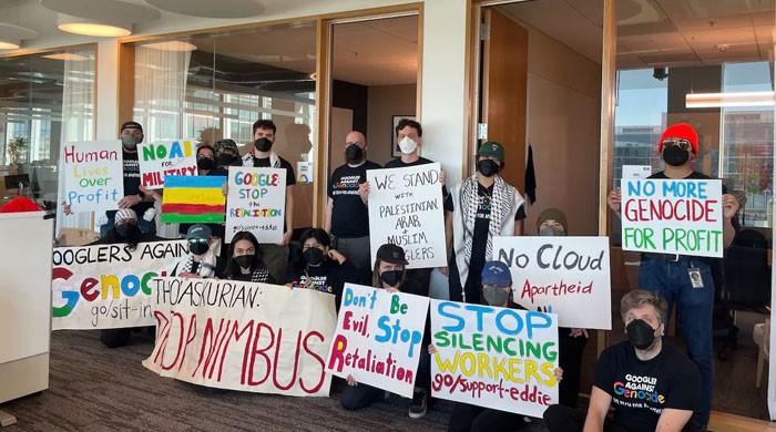گوگل ملازمین کا اسرائیلی حکومت کے ساتھ معاہدے پر احتجاج
