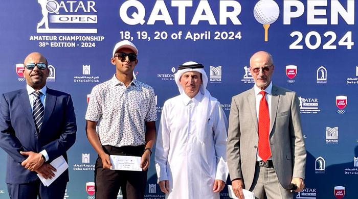 قطر اوپن ایمچور گالف چیمپئن شپ میں پاکستان کے عمر خالد کی شاندار پرفارمنس