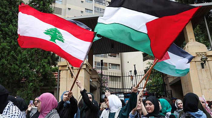 فلسطینیوں پر اسرائیلی مظالم کیخلاف طلبہ کا احتجاج یونان اور لبنان تک پہنچ گیا