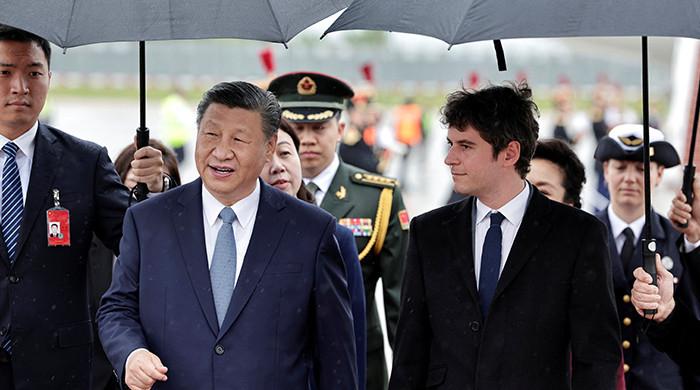 چینی صدر 5 سال بعد یورپ کے سرکاری دورے پر فرانس پہنچ گئے