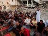 تصاویر: جنگ زدہ غزہ میں ملبے کے ڈھیر پر فلسطینیوں کی نمازِ عید
