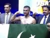 پاکستانی باکسر عثمان وزیر نے مسلسل 13ویں انٹرنیشنل فائٹ جیت لی