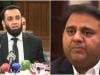 فواد چوہدری کا پی ٹی وی میں نام کی تختی بحال کرنے پر عطا تارڑ سے اظہار تشکر