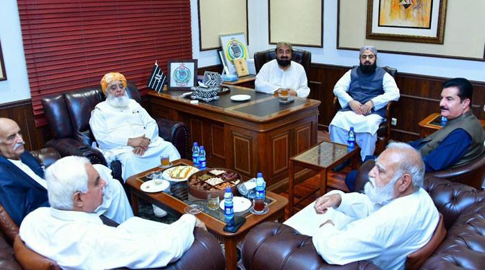 فضل الرحمان سے پی پی وفد کی ملاقات، سینیٹ الیکشن ملکر لڑنے پر حکمت عملی طےہونے کا امکان