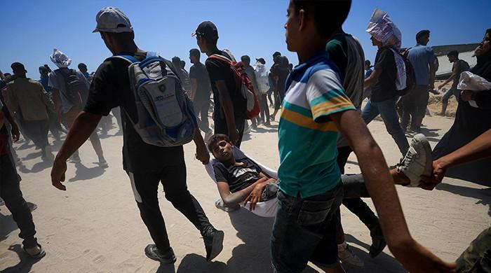 غزہ میں صبح سے اب تک اسرائیلی فوج کے ہاتھوں 104 فلسطینی شہید