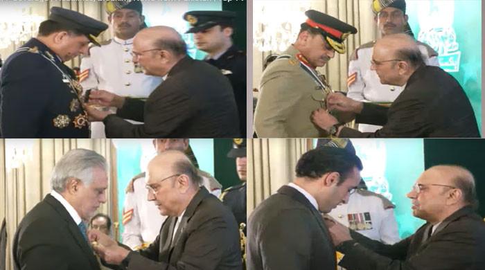 معرکہ حق میں بھارت کو شکست: فیلڈ مارشل، ائیر چیف، وفاقی وزراء اور بلاول کو اعلیٰ اعزازات سے نواز دیا گیا