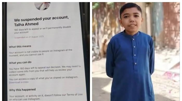 کانٹینٹ کرئیٹر طلحہ احمد کا انسٹا اکاؤنٹ مستقل طور پر معطل، وجہ بھی سامنے آگئی