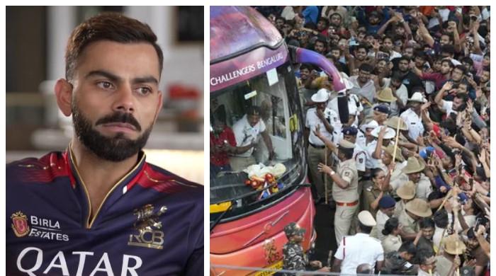 بنگلورو میں بھگدڑ مچنے کے واقعے پر کوہلی کا جذباتی بیان سامنے آگیا