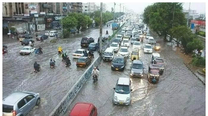 کراچی میں کل صبح 11 سے آج صبح 8 بجے تک سب سے زیادہ بارش کہاں ہوئی؟ اعداد و شمار جاری