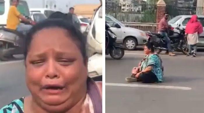 2 گول گپے کم کیوں دیے؟ خاتون نے سڑک پر واویلامچادیا، گھنٹوں ٹریفک جام