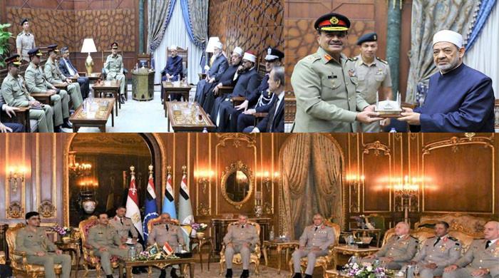 فیلڈ مارشل عاصم منیر کی مصر  میں اعلیٰ قیادت سے ملاقاتیں، علاقائی سلامتی اور دفاعی تعاون پر  گفتگو