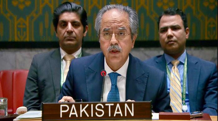 غزہ منصوبےکی قرارداد کےحق میں ووٹ دیا، مقصد اسرائیلی فورسز کا مکمل انخلا، فلسطینوں کا قتل عام روکنا ہے: پاکستان