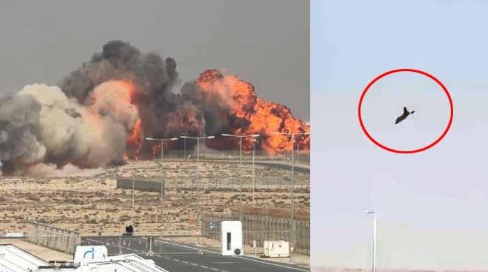 دبئی ائیر شو کے دوران بھارتی جنگی طیارہ تیجس گرکر تباہ، پائلٹ ہلاک