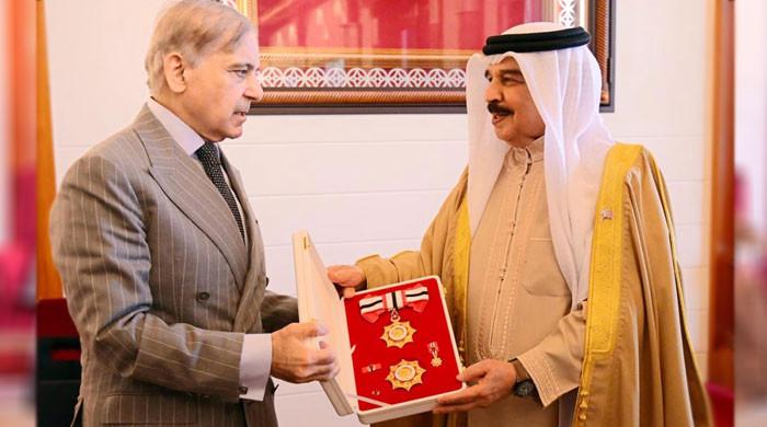 بحرین کے بادشاہ  نے وزیراعظم شہباز شریف کو آرڈرآف بحرین (فرسٹ کلاس) کے اعزاز سے نواز دیا