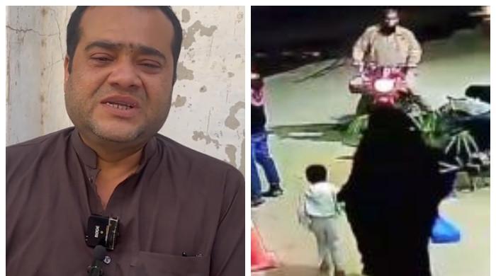 گٹر میں گر کر جاں بحق ابراہیم کے والد حکومت سے مایوس، کھلے گٹروں کے ڈھکن خود لگوانے کا اعلان