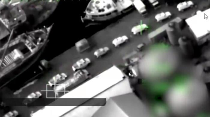 سعودی اتحاد کی یمن میں ہتھیاروں اور فوجی گاڑیوں پر بمباری، حملے سے قبل کی ویڈیو بھی منظر عام پر آگئی