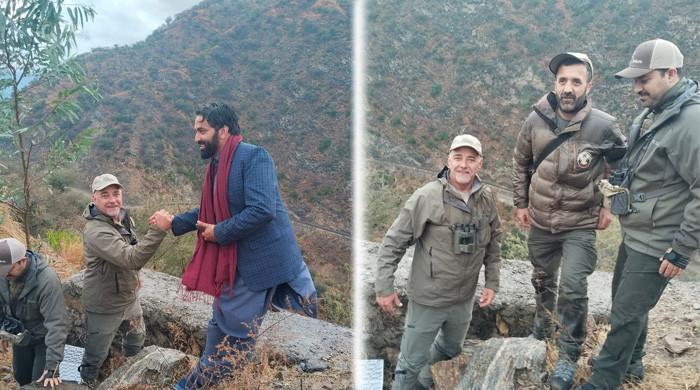 ملکی کی تاریخ میں پہلی بار ناقابل برآمد گرے گورال کا شکار