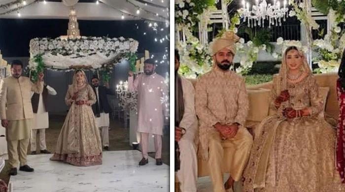 قومی ویمن کرکٹر عمائمہ سہیل شادی کے بندھن میں بندھ گئیں، تصاویر وائرل