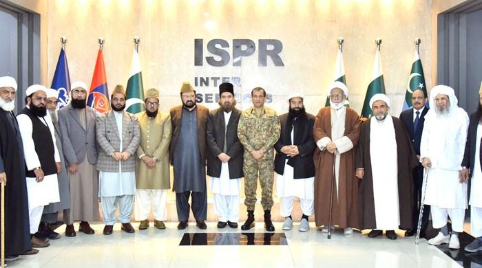 قومی پیغام امن کمیٹی کی ڈی جی آئی ایس پی آر سے ملاقات، قومی بیانیےکے فروغ کیلئے مکمل تعاون کی یقین دہانی