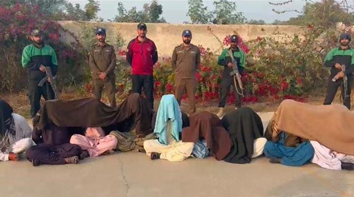 رحیم یارخان: کچے میں ٹارگٹڈ آپریشن، سیکھانی اور کوش گینگ کے 10 ڈاکوؤں نے ہتھیار ڈال دیے