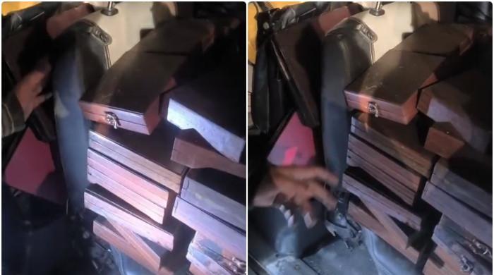 کراچی گل پلازہ میں آج ملبہ اٹھانے کے دوران ڈیڑھ کلو سونا بھی ملا