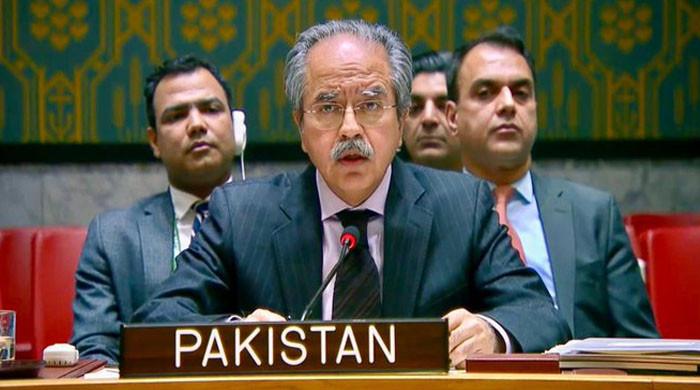 بھارتی جارحیت کے جواب میں اپنا فطری حقِ دفاع استعمال کیا: پاکستانی سفیر برائے یو این