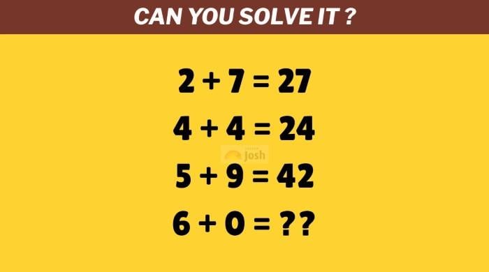 ریاضی کے اس سوال کا جواب دے سکتے ہیں؟