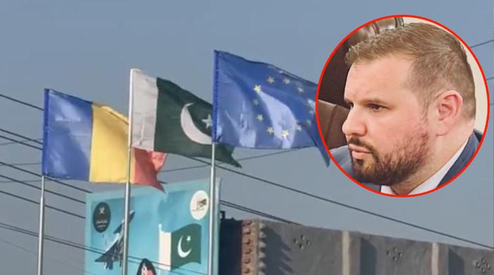 رومانیہ کے سفیر گوجرانوالہ میں پیٹرول پمپ پر اپنے ملک کا جھنڈا دیکھ کر حیران رہ گئے