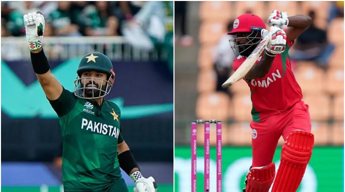 43 سالہ عمانی کرکٹر نے محمد رضوان کا ٹی20 ورلڈکپ میں سست ترین ففٹی کا ریکارڈ برابر کردیا 