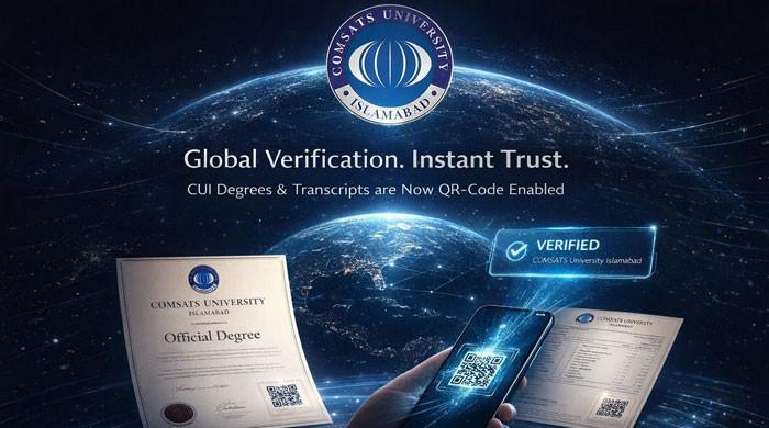 کامسیٹس یونیورسٹی کا اہم سنگ میل، ڈگری اور ٹرانسکرپٹ کی چند سیکنڈ میں تصدیق ممکن