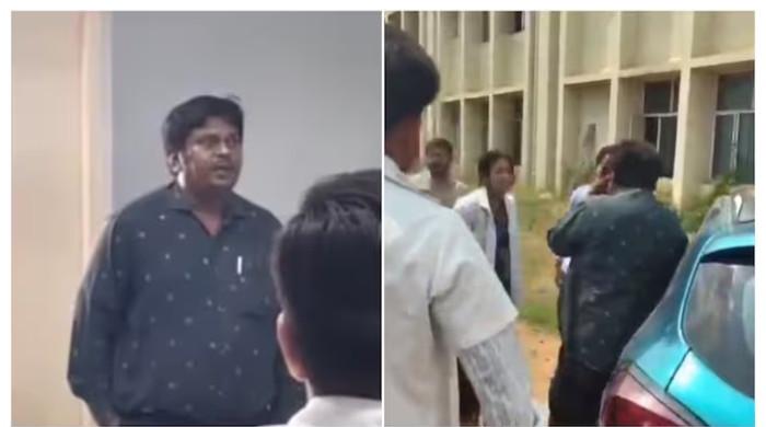 ویڈیو: پروفیسر کی کلاس میں طالبہ کو 'شادی کی پیشکش'، لڑکی نے چپل سے پٹائی کردی