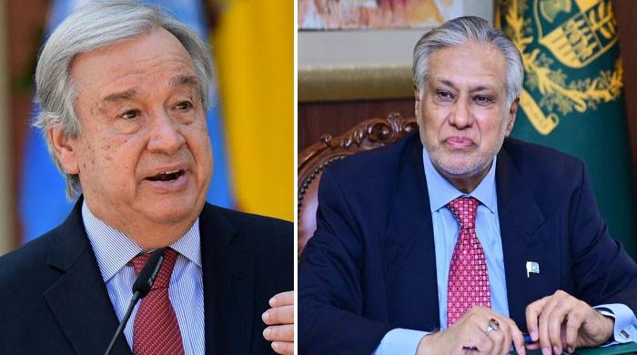 اسحاق ڈار کو یو این سیکرٹری جنرل کا ٹیلی فون، ایران امریکا مذاکرات پر پاکستان کے کردار کی تعریف