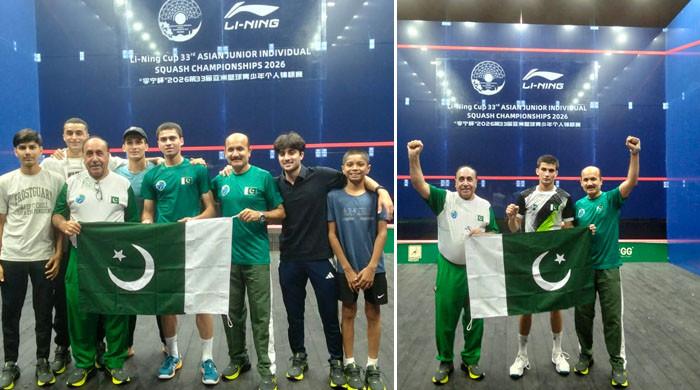 ایشین جونیئر اسکواش چیمپئن شپ میں پاکستان نے 2 گولڈ میڈلز جیت لیے
