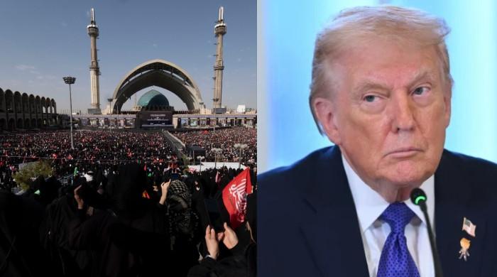 اگر چاہتے تو آیت اللہ خامنہ ای کی نماز جنازہ میں شریک تمام افراد کو ختم کرسکتے تھے: امریکی صدر 