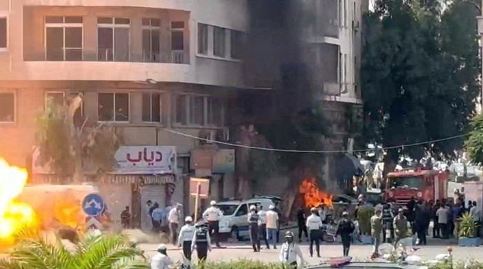 فرانسیسی صدر کے دورے کے دوران شامی دارالحکومت دمشق میں دھماکے، 18 افراد زخمی