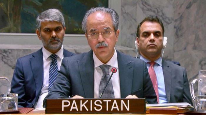 خطے میں بڑھتی کشیدگی کسی کے مفاد میں نہیں، عدم استحکام کا سلسلہ ختم ہونا چاہیے: پاکستانی مندوب برائے یواین