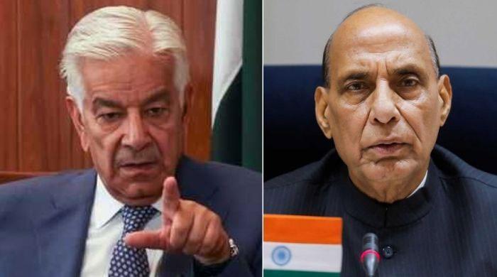 بھارت جنوبی ایشیا میں دہشتگردی کا سب سے بڑا سرپرست ہے، خواجہ آصف کا راجناتھ سنگھ کو کرارا جواب