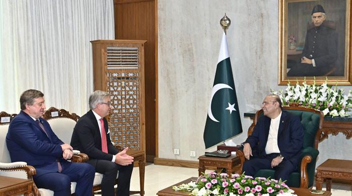 یورپی کمشنرکی صدر  سے ملاقات، غیر قانونی تارکین وطن کو روکنے کیلئے پاکستان کی کوششوں کی تعریف